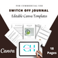 Editable Switch Off Planner Templates in Canva | Commercial Use