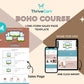 Boho Online Course Sales Page Template in Thrivecart
