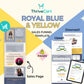 Royal Blue & Yellow ThriveCart 4-Page Sales Funnel Template