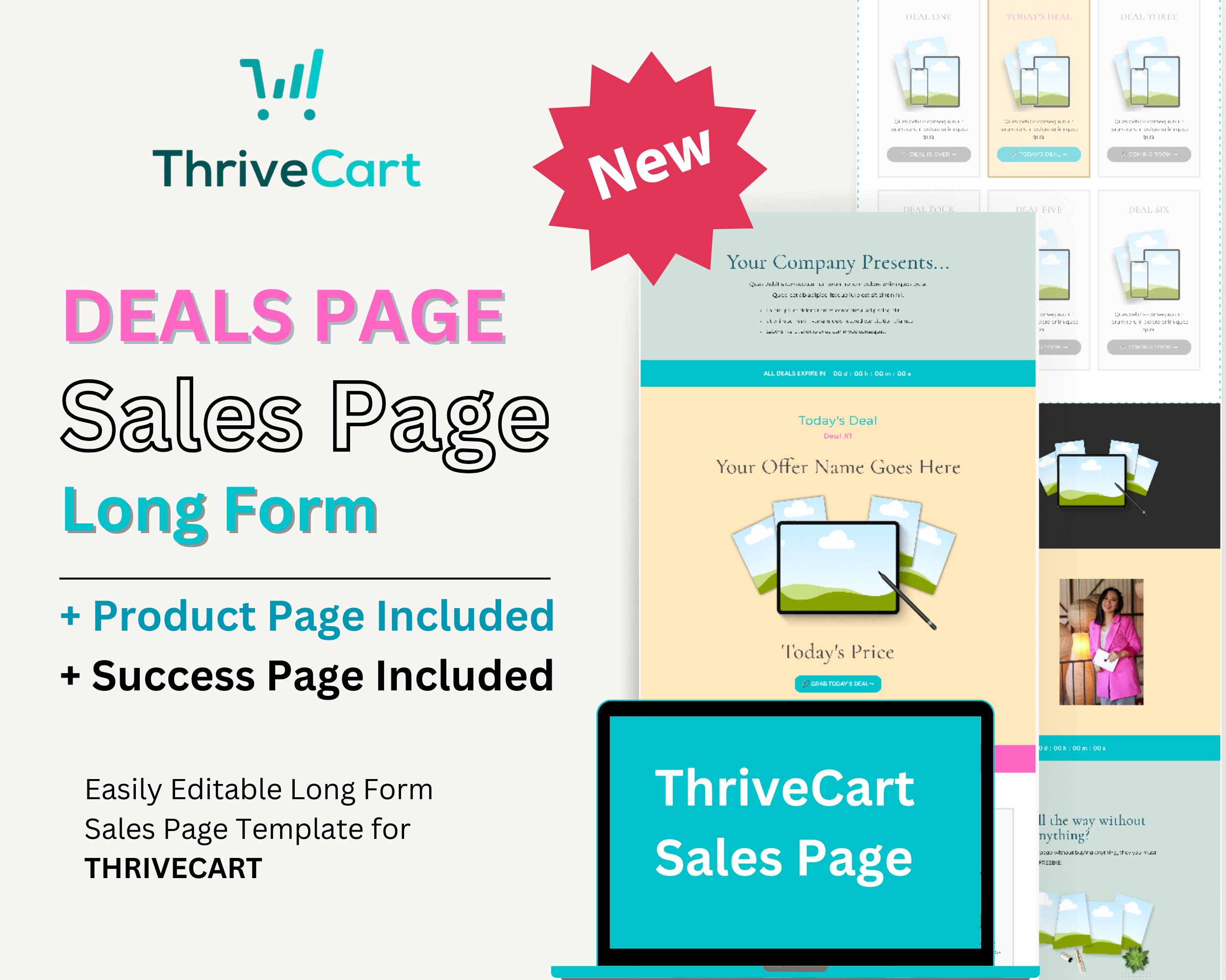 Deals Page + Product Page Templates in ThriveCart