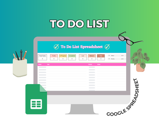 To Do List Google Spreadsheet | Simple To Do List Google Sheets