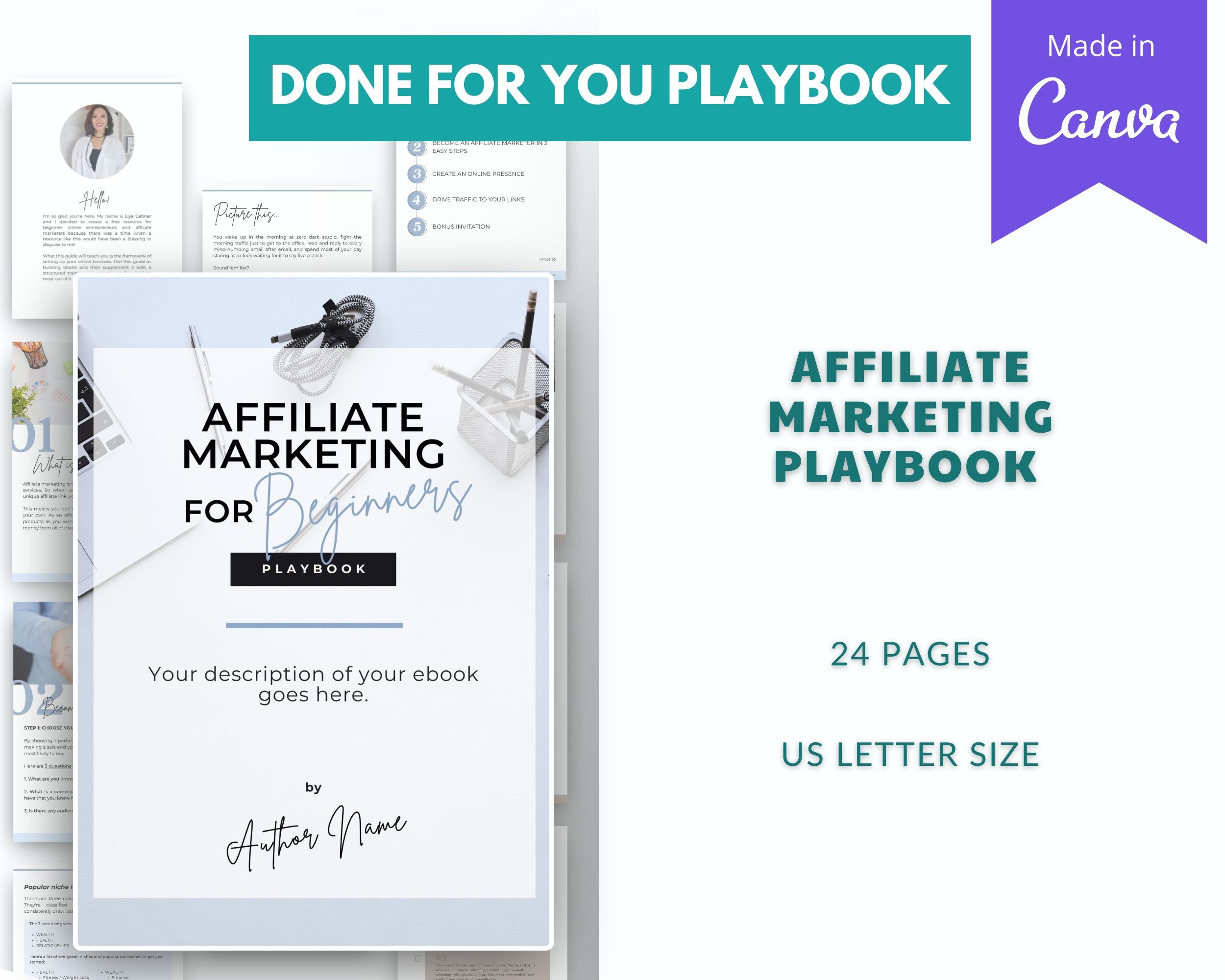 Done for You Affiliate Marketing Canva Playbook