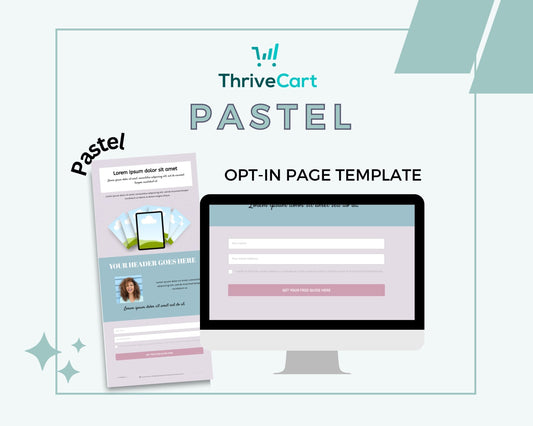 Pastel ThriveCart Opt-In Page Template