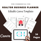 Editable Realtor Business Planner in Canva | Commercial Use