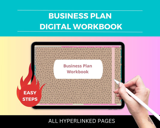 Business Plan Digital Workbook | Hyperlinked PDF | Suitable with Goodness & Notability