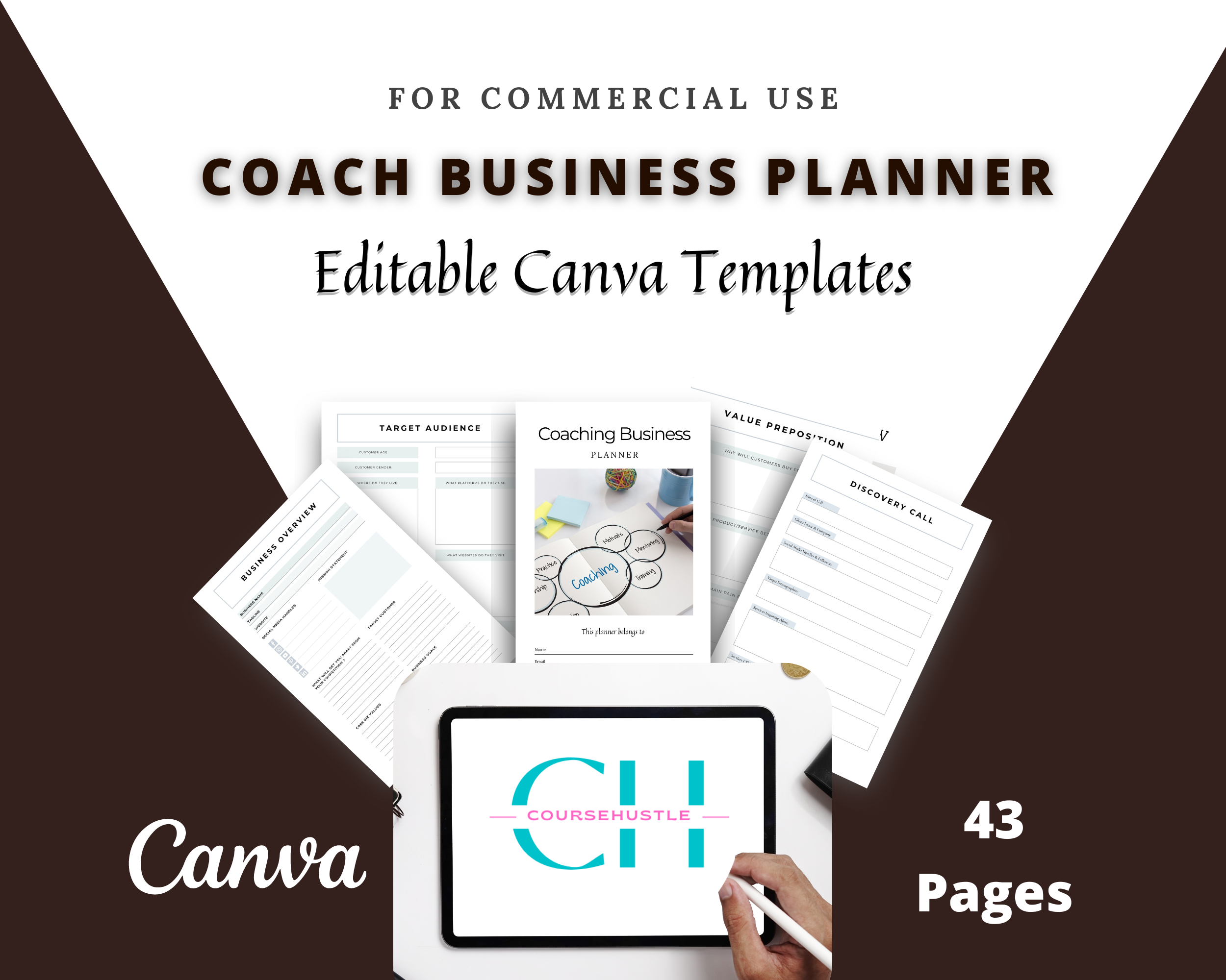 Editable Coaching Planner Templates in Canva | Coaching Tools