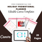 Editable Holiday Promotion Planner in Canva | Commercial Use