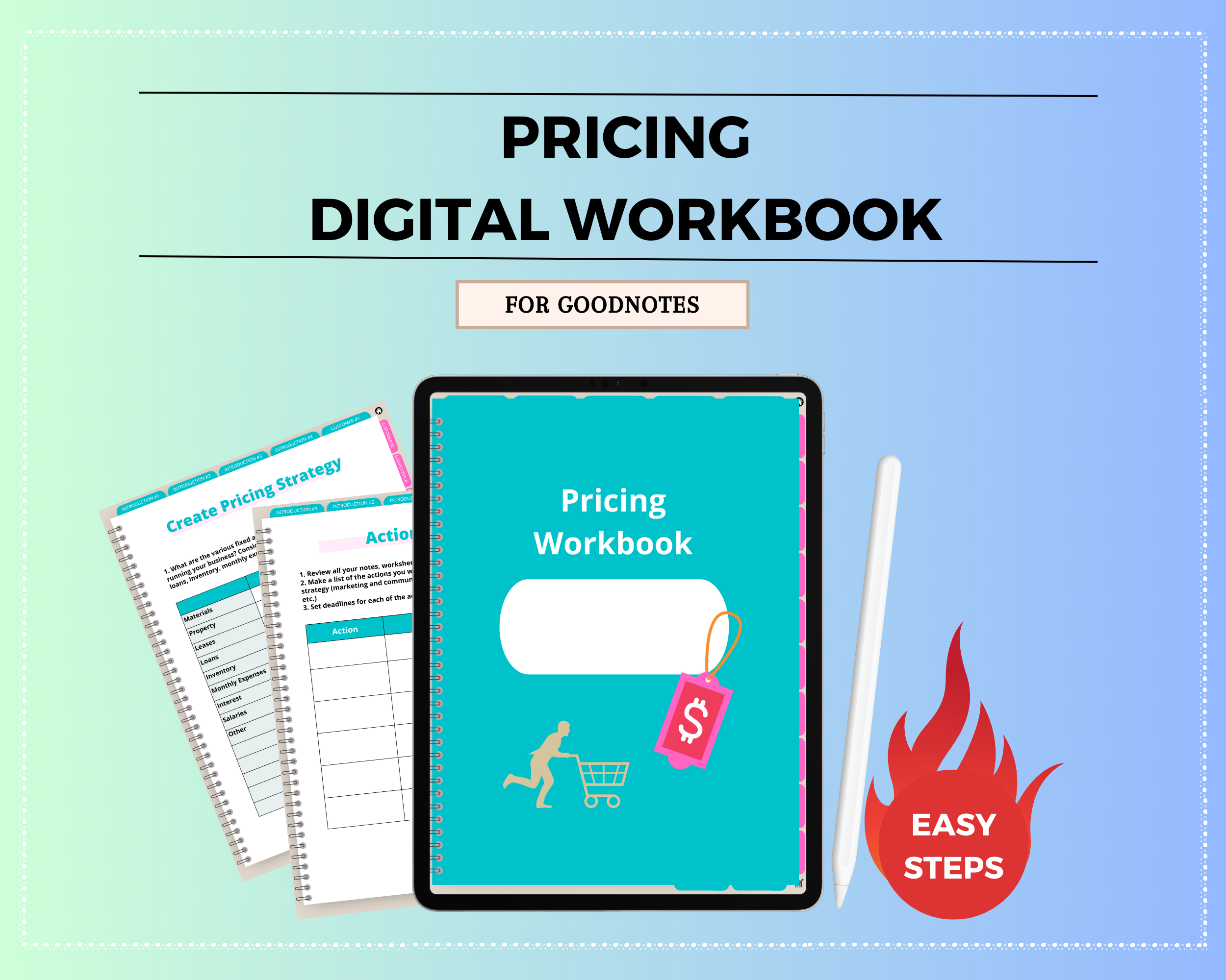 Pricing Digital Workbook | Hyperlinked PDF | Suitable with Goodnotes & Notability