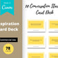 78 Conversation Starters Cards | Canva Inspirational Cards | Commercial Use