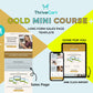 Gold Online Course Sales Page Template in Thrivecart