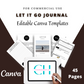 Editable Let it Go Journal in Canva | Commercial Use