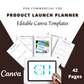Editable Product Launch Planner Templates in Canva | Commercial Use