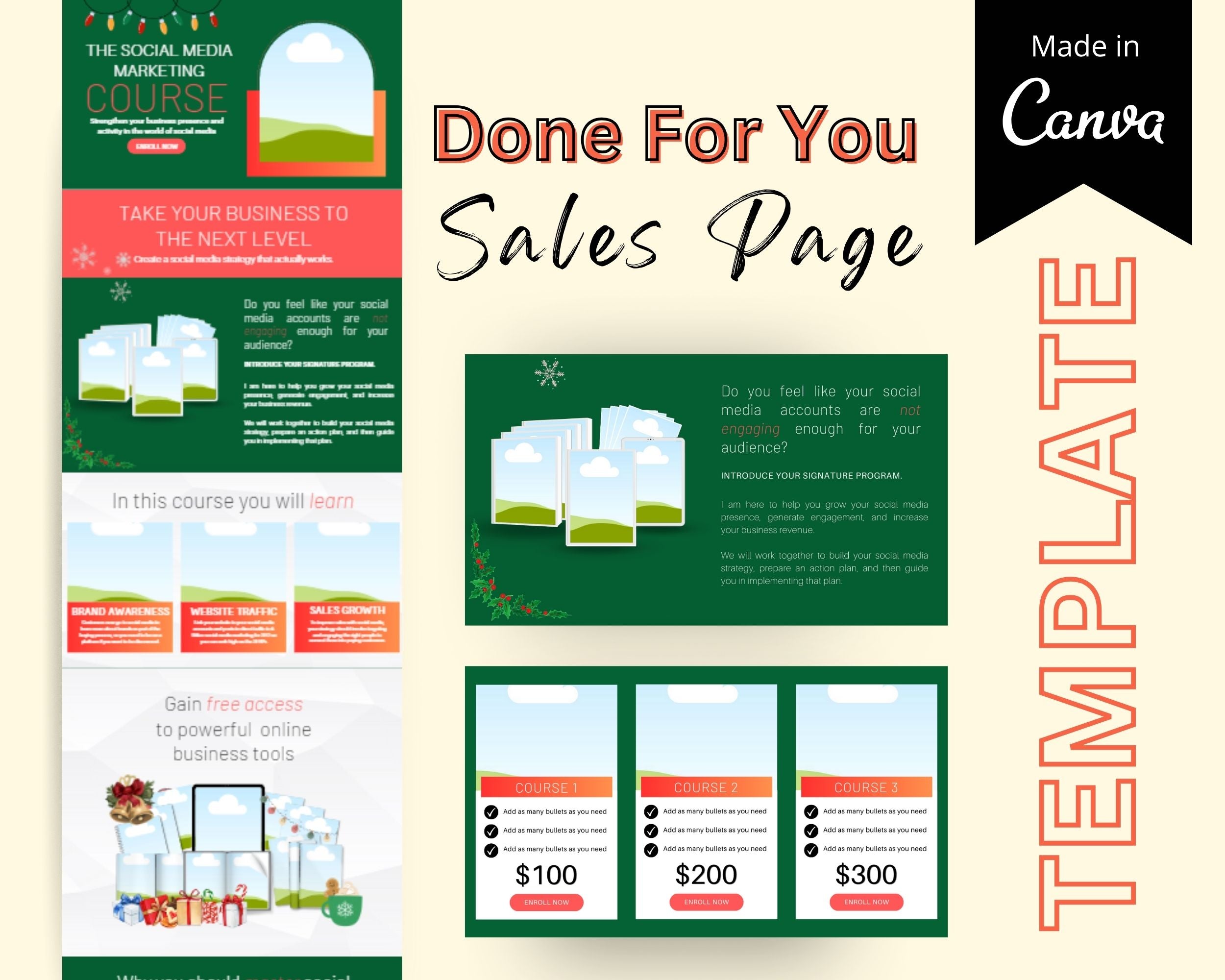 Christmas Sales Page Template