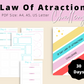 21-Day Law Of Attraction Challenge | Editable Canva Template A4 Size