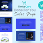 Glowing Blue Sales Page Template in ThriveCart