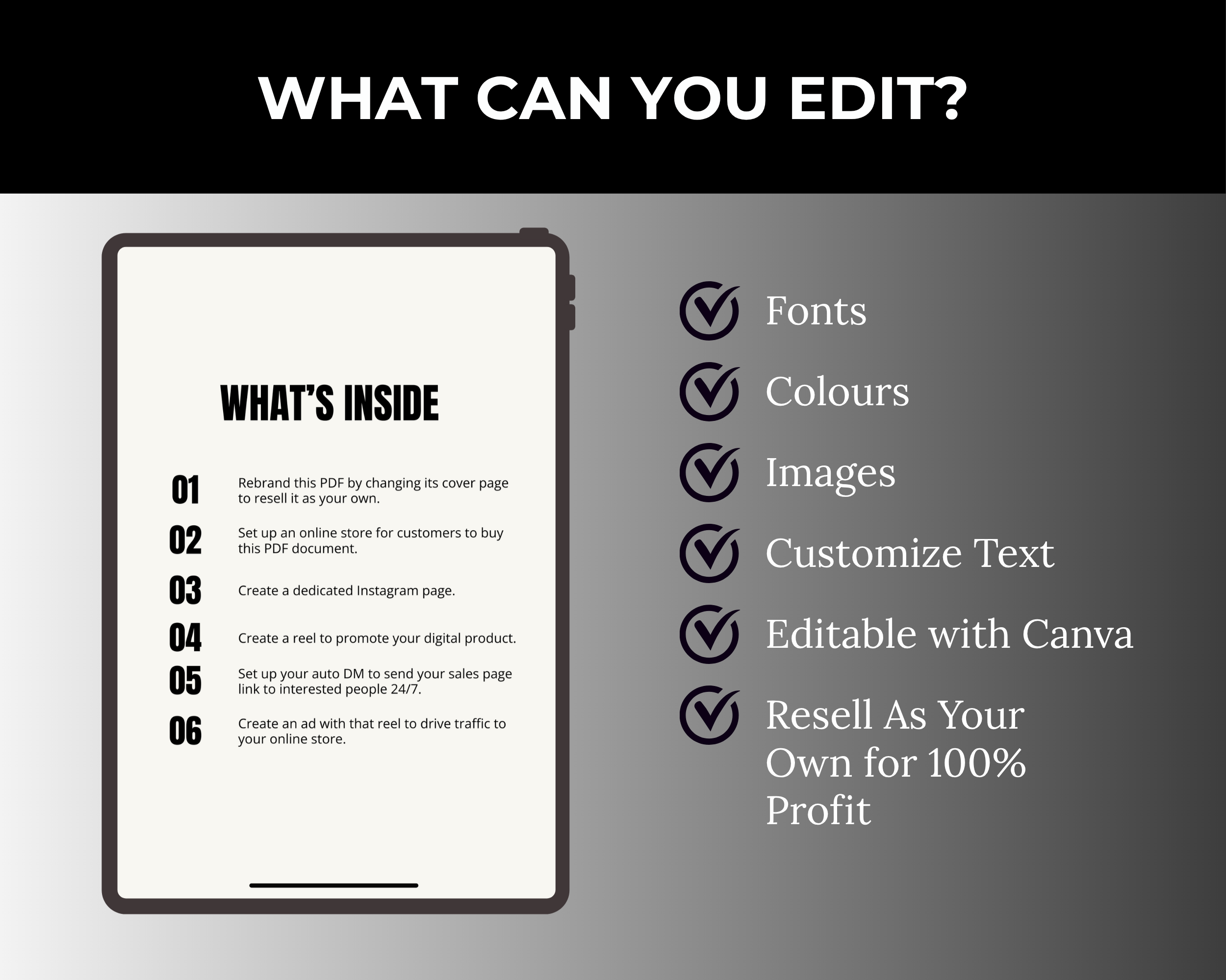 The Daily Cash Method Ebook in Canva with PLR, MRR Rights