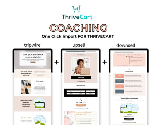 Coaching ThriveCart 4-Page Sales Funnel Template