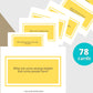 78 Conversation Starters Cards | Canva Inspirational Cards | Commercial Use