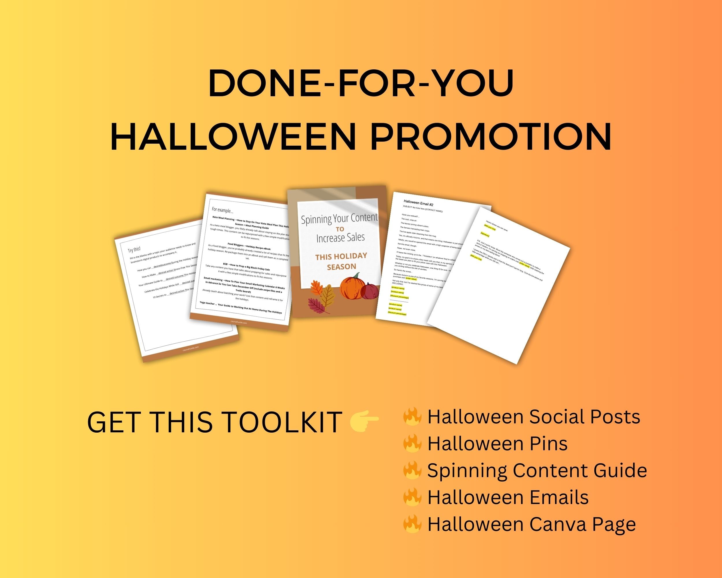 Halloween Camp Toolkit | Done For You Halloween Promotion | Course Creator Tools