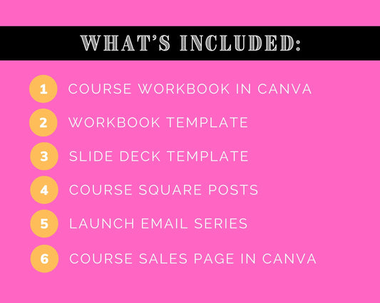 Signature Course Planner | Course Creation & Promotion Slide Deck | Idea to Launch Signature Course Bundle