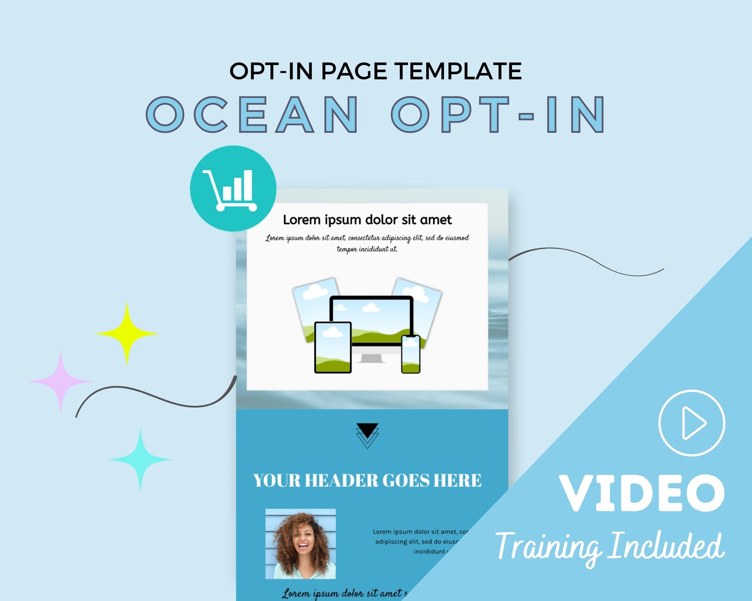 Ocean ThriveCart Opt-In Page Template
