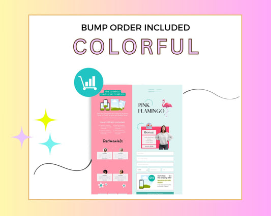 Colorful ThriveCart Checkout Template