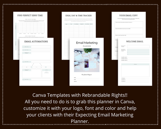 Editable Email Planner Templates in Canva | Marketing Templates