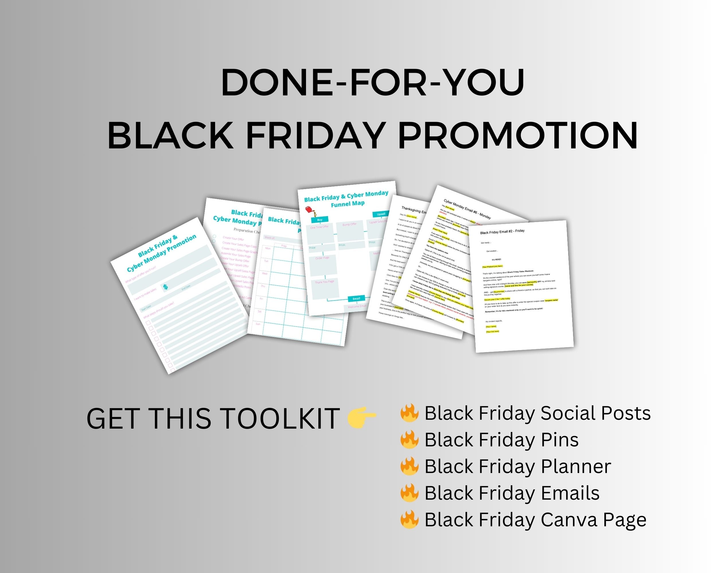 Black Friday Toolkit  Done For You Black Friday Promotion  Course Creator Tools