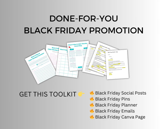 Black Friday Toolkit  Done For You Black Friday Promotion  Course Creator Tools