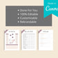 30 Day Side Hustle Challenge | Work From Home Journal | Solopreneur Planner | Editable Canva Template A4 Size