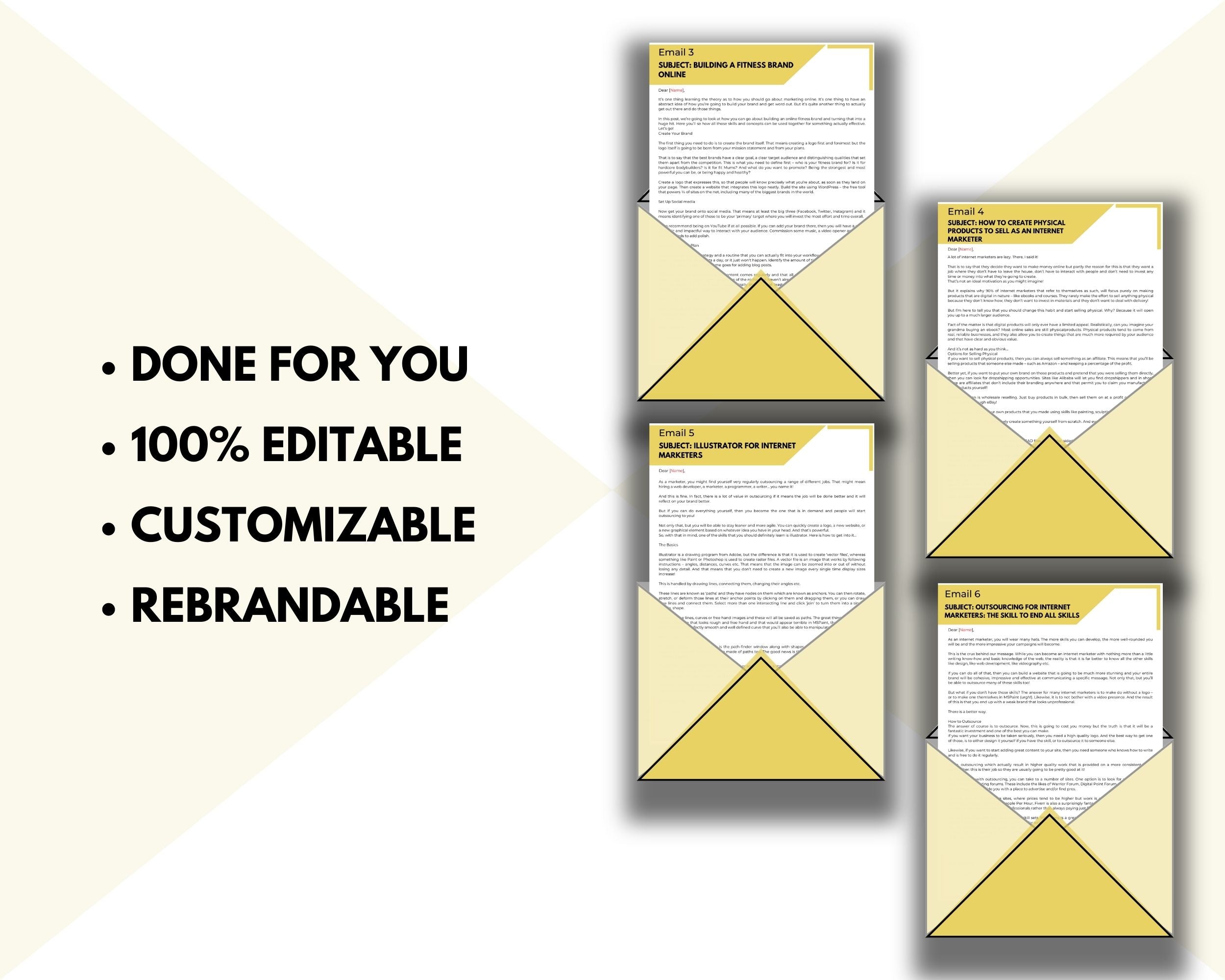 Editable 10 Day Digital Marketers Toolkit Emails | Rebrandable Newsletter