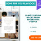 Done-for-You Motivation Hacks From Successful People Playbook