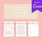 30-Day Mental Cleanse Challenge | Editable Canva Template A4 Size