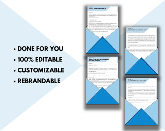 Being Whole 7 Day Emails | Done-for-You eCourse | Rebrandable Newsletter