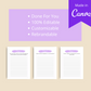 30-Day Self Awareness Challenge | Editable Canva Template A4 Size