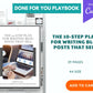 Done-for-You The 10-Step Plan for Writing Blogs Playbook