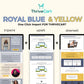Royal Blue & Yellow ThriveCart 4-Page Sales Funnel Template
