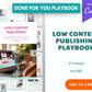 Low Content Publishing Playbook