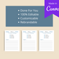 30-Day Workout Challenge | Editable Canva Template A4 Size
