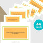 44 Questions Family Edition Cards | Canva Inspirational Cards | Commercial Use