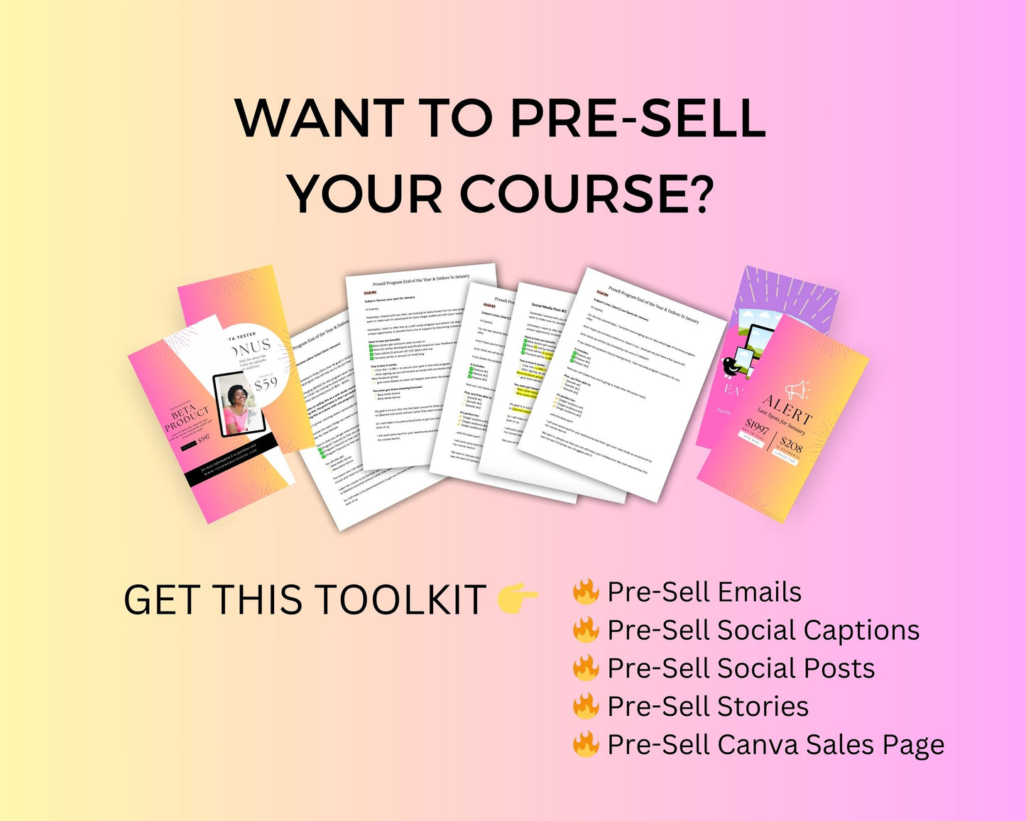 Pre-Sell Magic Toolkit  Pre-Launch Your Course  Course Creator Tools