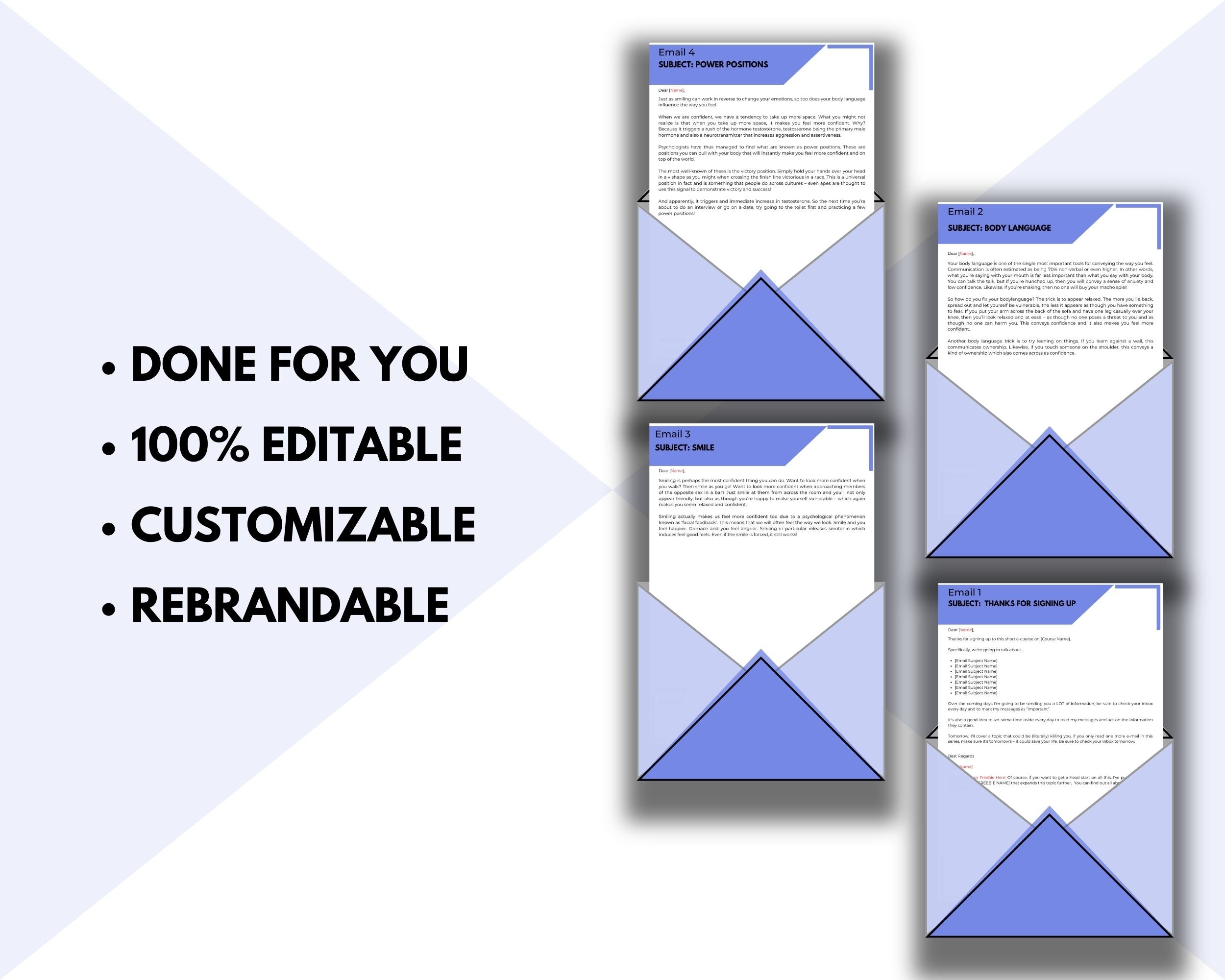 Editable 11 Small Actions To Boost Your Confidence Emails  | Newsletter Template