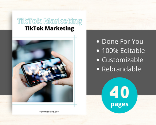 Tiktok Marketing Ebook in Canva