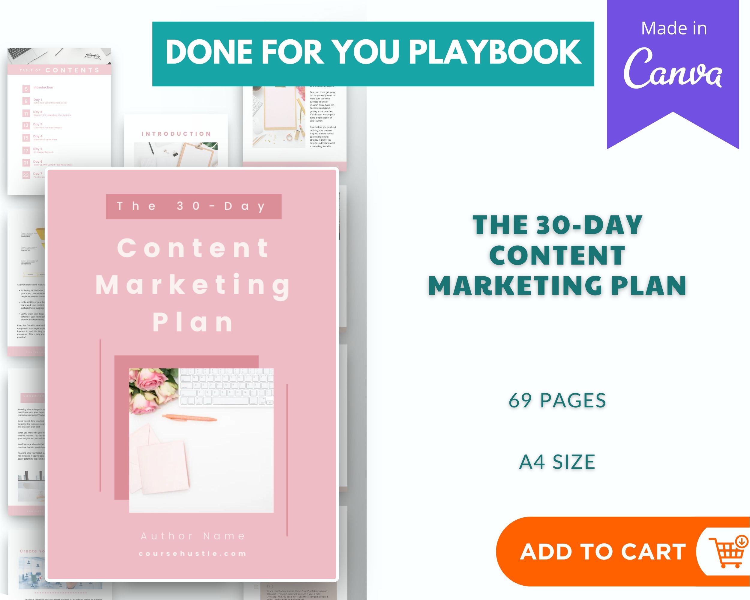 Done for You The 30-Day Content Marketing Playbook