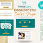 Gold 21-Day Challenge Sales Page Template in Thrivecart