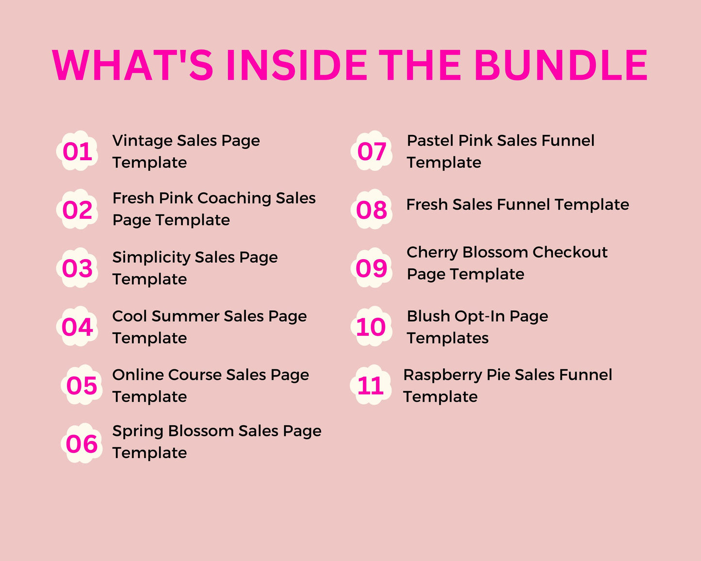 ThriveCart Pink Bundle Templates