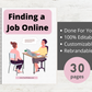 Editable Finding a Job Online | Done-for-You Ebook in Canva