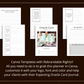 Editable Oracle Card Journal Templates in Canva | Commercial Use