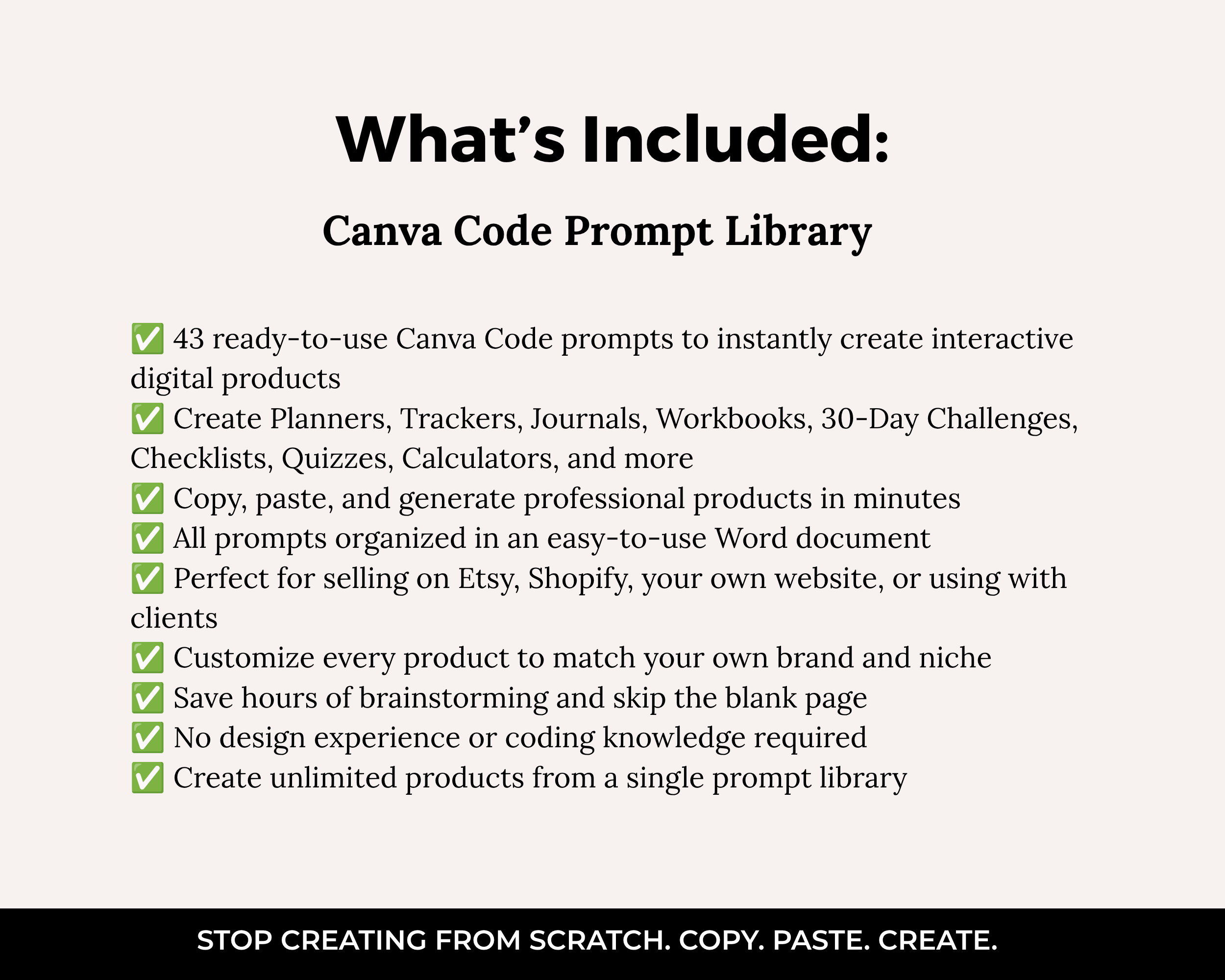 Canva Code Prompt Library