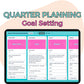 Quarter Planning & Goal Setting Trello Board, Quarter Organizer Workflow